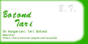 botond tari business card